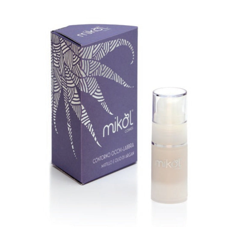 CONTORNO OCCHI-LABBRA - con estratto di mirtillo nero e olio di argan concentrato - Formato 15ml - Flacone Airless - full size