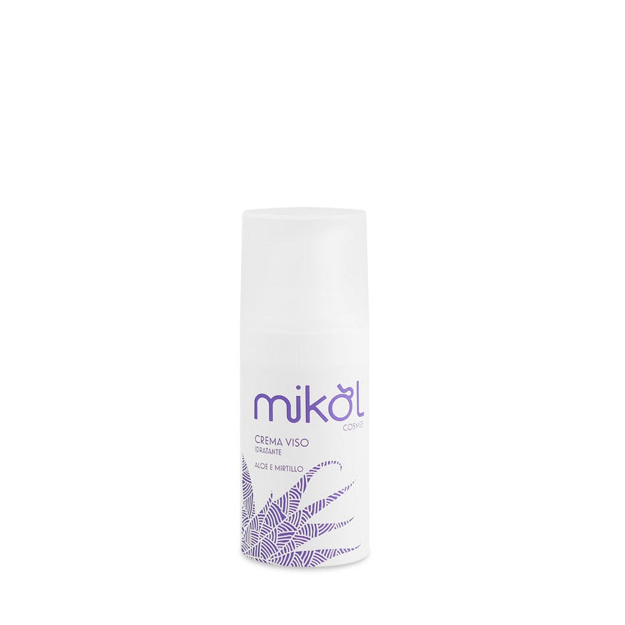 Crema Viso Idratante - Aloe vera e Mirtillo - Flacone Airless - Formato 15ml