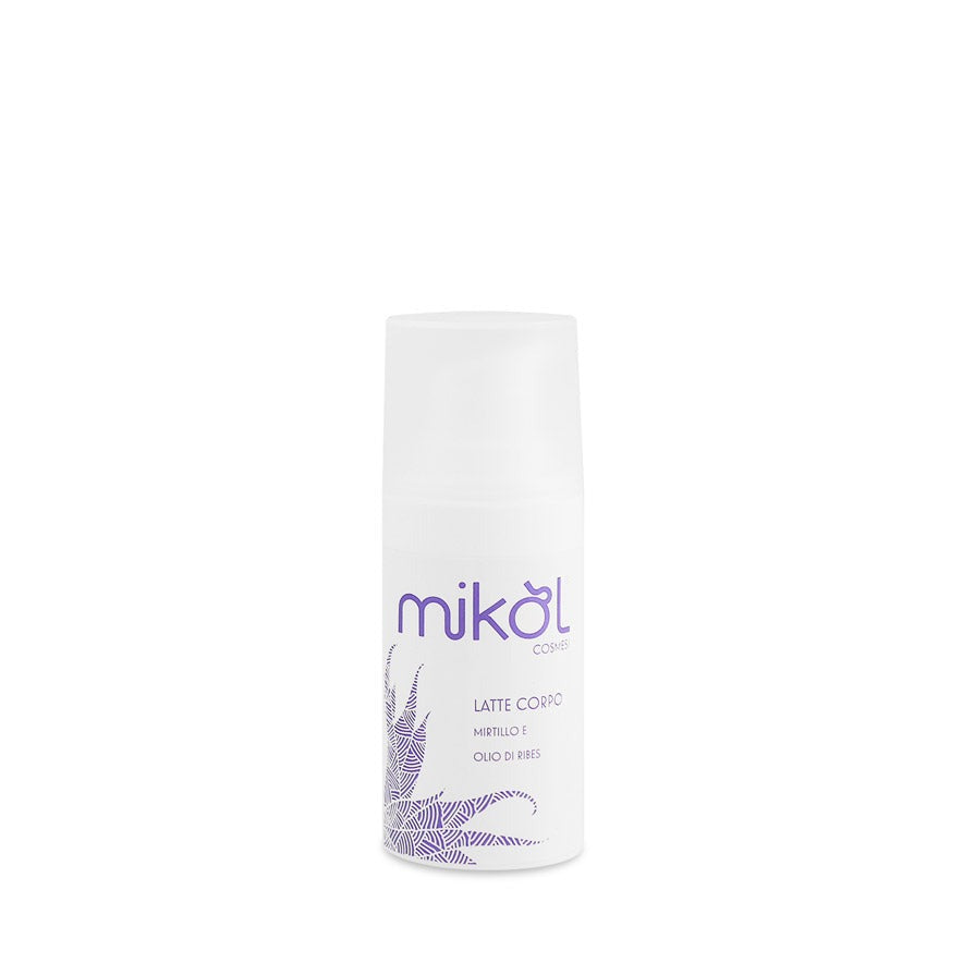 Latte corpo Idratante - Mirtillo e Olio di ribes - Flacone Airless - Formato 15 ml